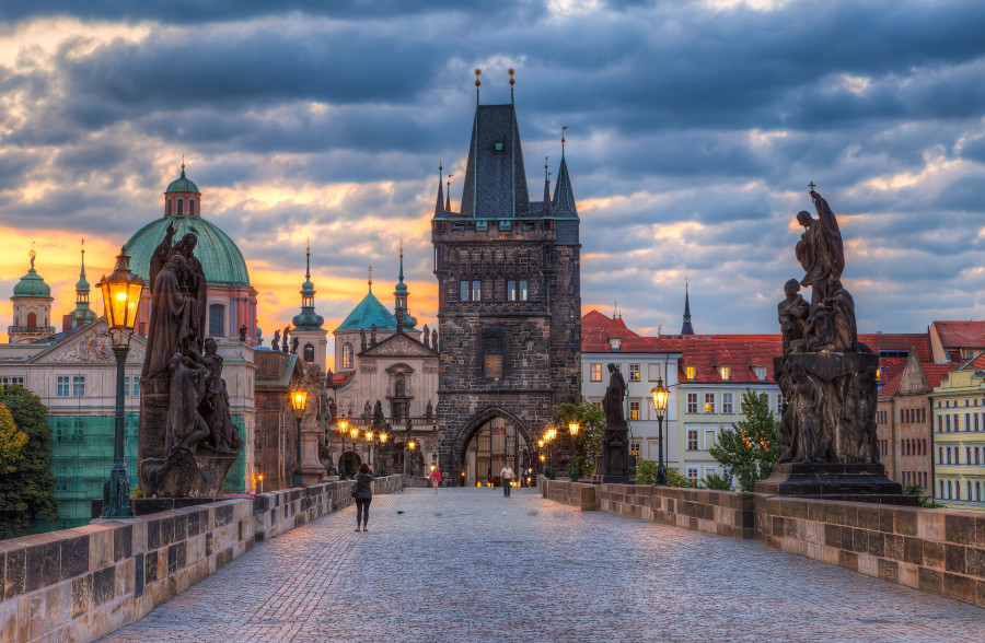 Evening Prague Czech Republic 