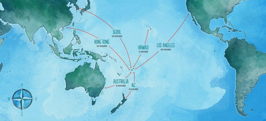 Fiji Flight Times